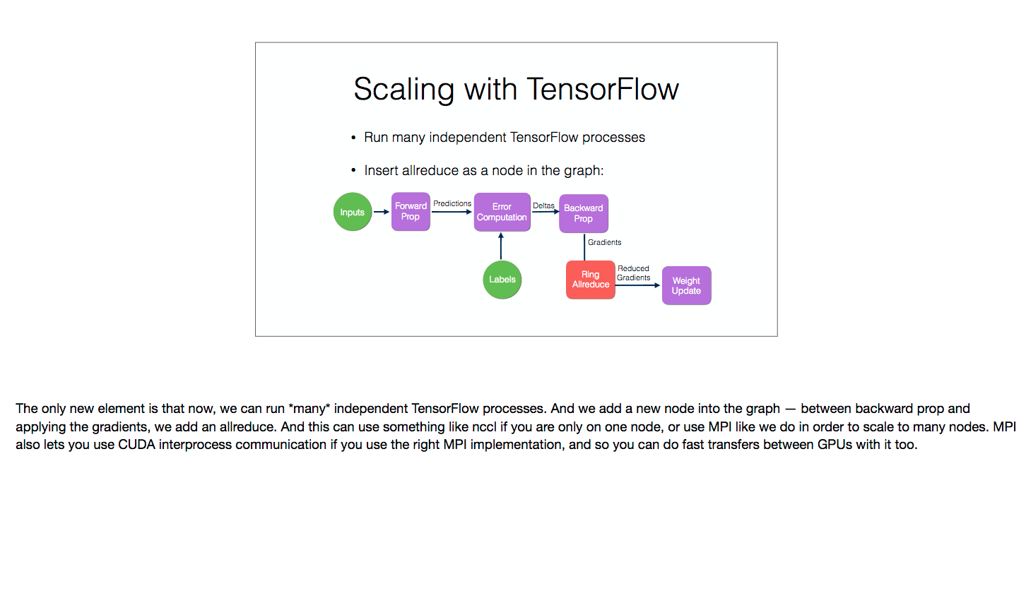 scaling with tensorflow